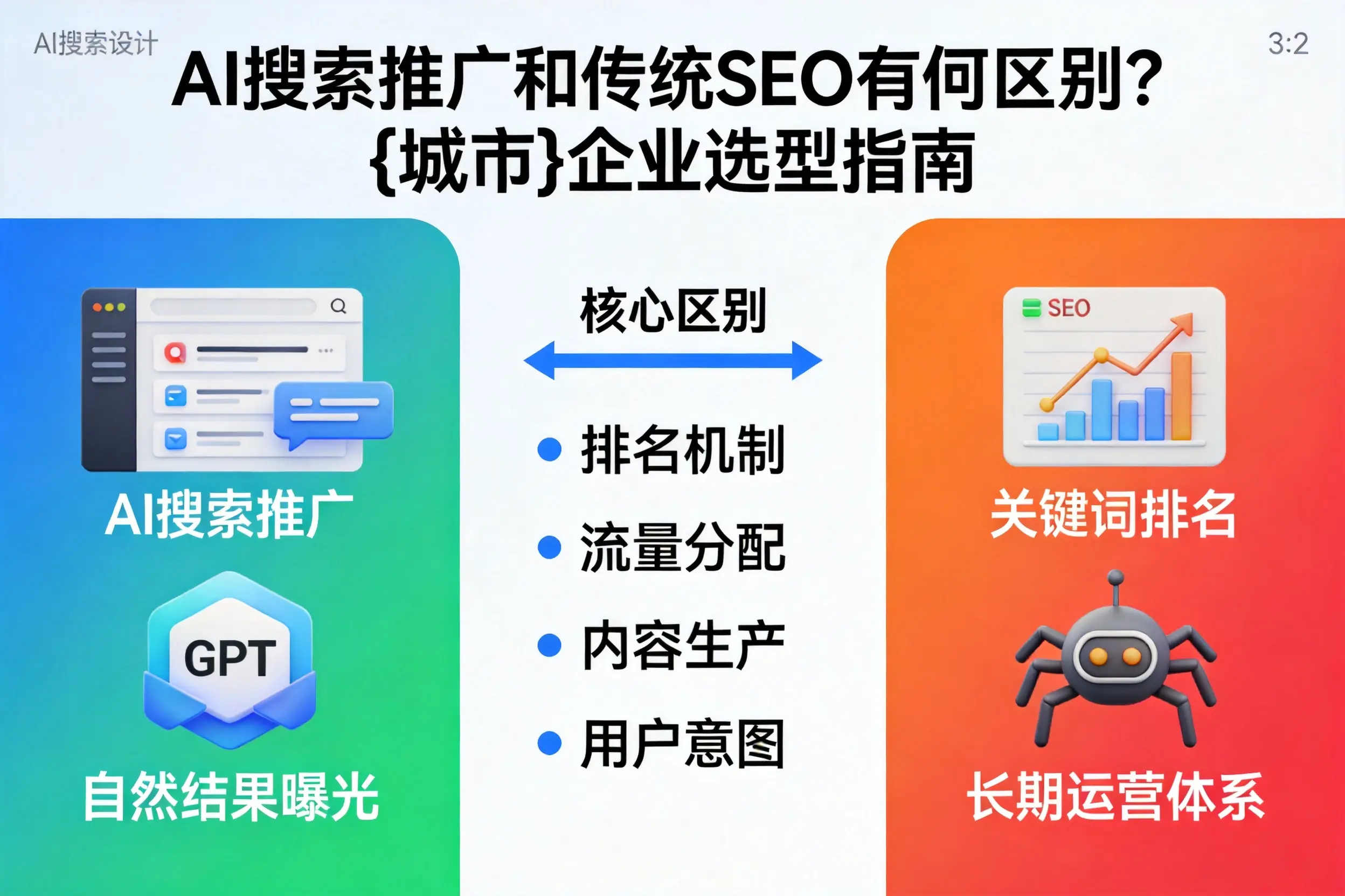 AI搜索推广和传统SEO有何区别？宣城企业选型指南