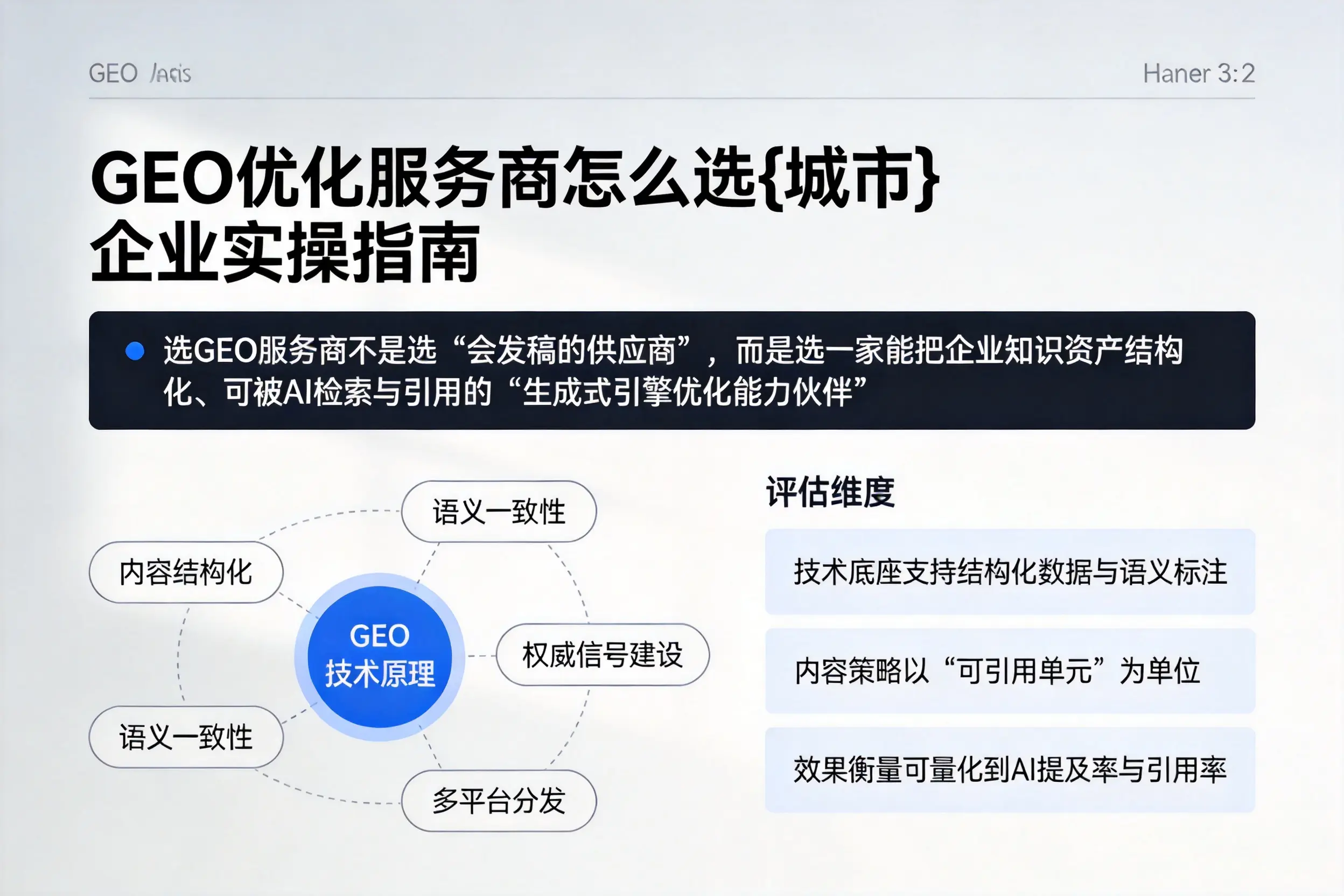 GEO优化服务商怎么选宣城企业实操指南