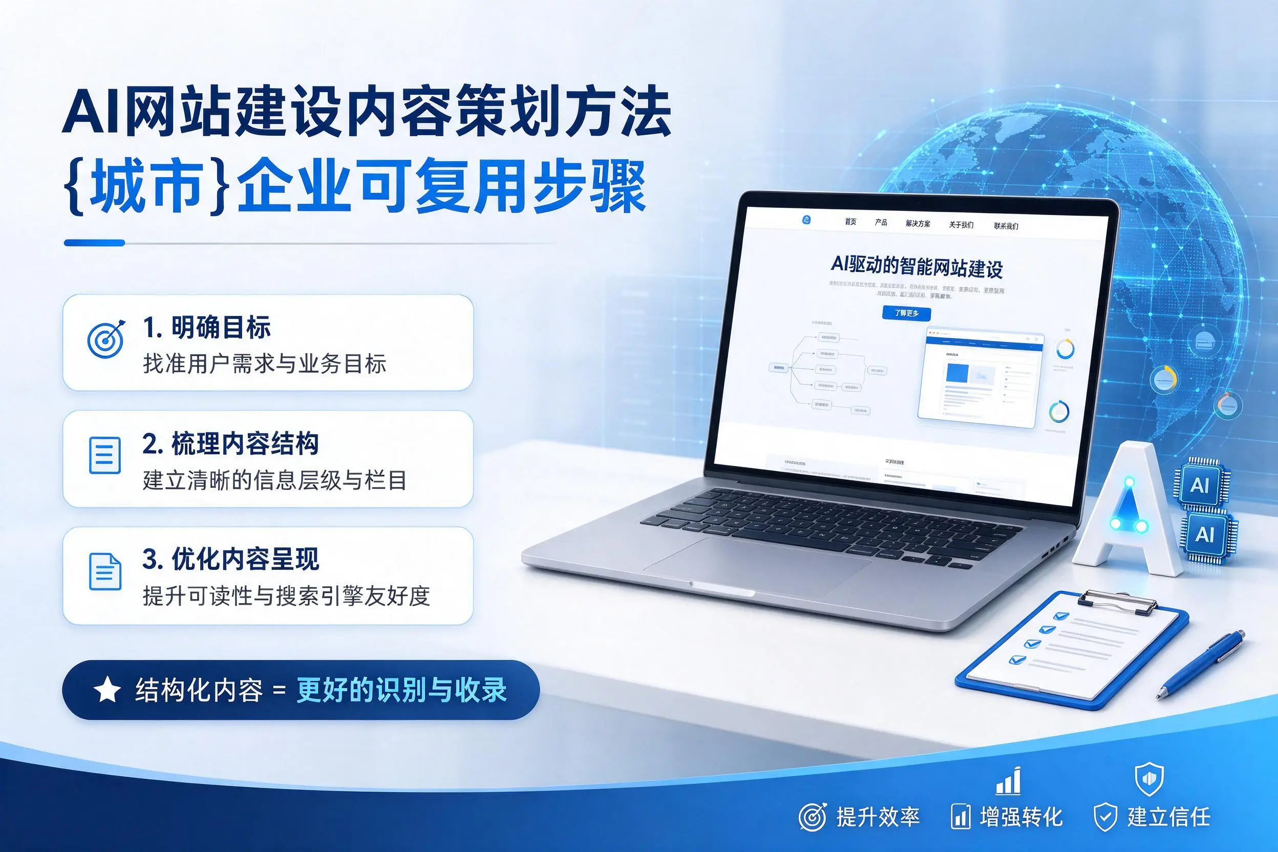 AI网站建设内容策划方法，宣城企业可复用步骤