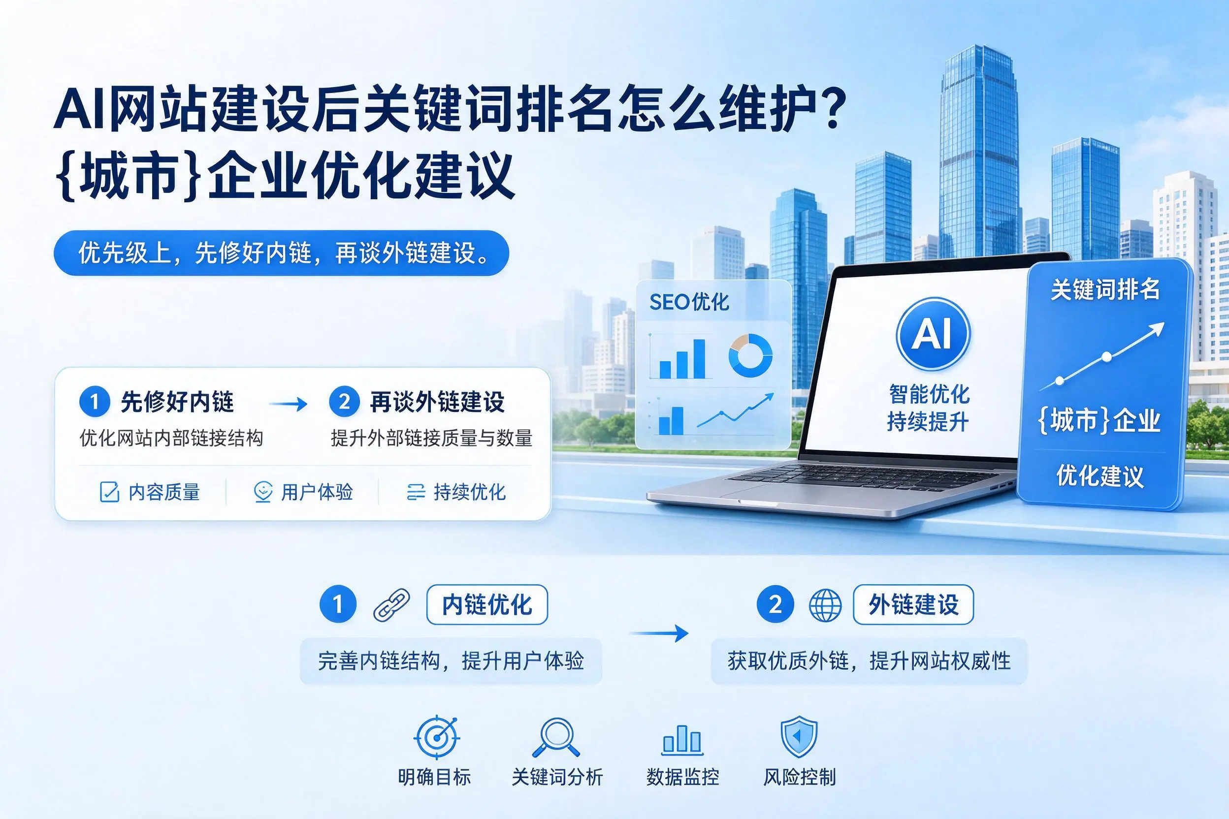 AI网站建设后关键词排名怎么维护？宣城企业优化建议